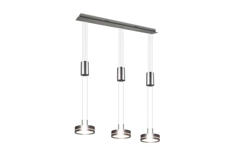 Trio Lighting Franklin LED loftlampe 3L børstet stål - Belysning - Lamper & indendørsbelysning - Køkkenlampe - Loftlampe køkken