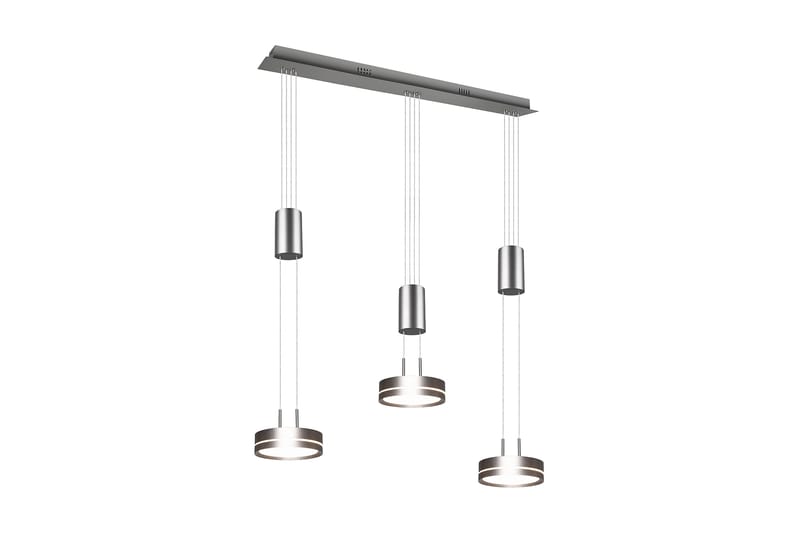 Trio Lighting Franklin LED loftlampe 3L børstet stål - Belysning - Lamper & indendørsbelysning - Køkkenlampe - Loftlampe køkken