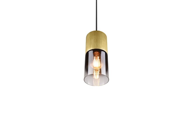 Trio Lighting Robin loftlampe 1L E27 mat messing/røgfarvet - Belysning - Lamper & indendørsbelysning - Køkkenlampe - Loftlampe køkken