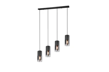 Trio Lighting Robin loftlampe 4L E27 matsort - Belysning - Lamper & indendørsbelysning - Køkkenlampe - Loftlampe køkken