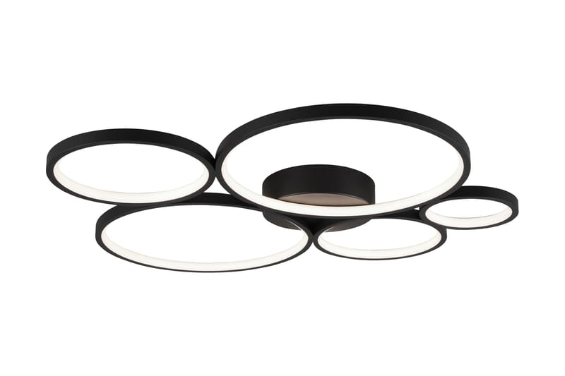 Trio Lighting Rondo LED plafond matsort 5L - Matsort - Belysning - Lamper & indendørsbelysning - Køkkenlampe - Loftlampe køkken