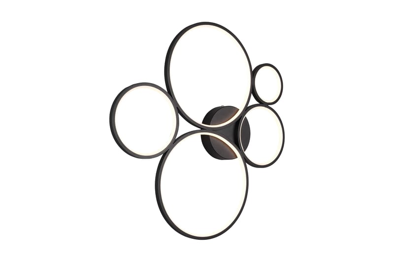 Trio Lighting Rondo LED plafond matsort 5L - Matsort - Belysning - Lamper & indendørsbelysning - Køkkenlampe - Loftlampe køkken