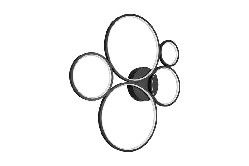 Trio Lighting Rondo LED plafond matsort 5L - Matsort - Belysning - Lamper & indendørsbelysning - Køkkenlampe - Loftlampe køkken