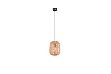 Trio Lighting Runa loftlampe E27 25cm matsort/rotting - Natur/Matsort - Belysning - Lamper & indendørsbelysning - Køkkenlampe - Loftlampe køkken