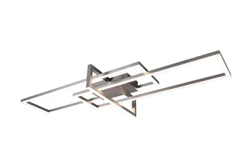 Trio Lighting Salinas LED plafond børstet stål - Belysning - Lamper & indendørsbelysning - Køkkenlampe - Loftlampe køkken