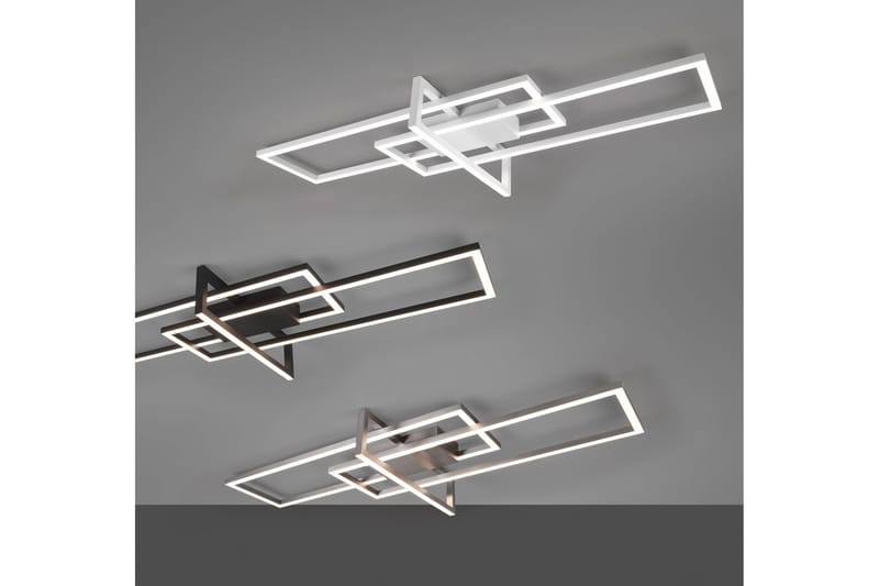 Trio Lighting Salinas LED plafond børstet stål - Belysning - Lamper & indendørsbelysning - Køkkenlampe - Loftlampe køkken