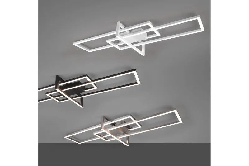 Trio Lighting Salinas LED plafond børstet stål - Belysning - Lamper & indendørsbelysning - Køkkenlampe - Loftlampe køkken