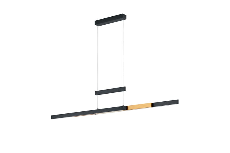 Trio Lighting Trajan LED loftlampe sort/mat messing - Belysning - Lamper & indendørsbelysning - Køkkenlampe - Loftlampe køkken