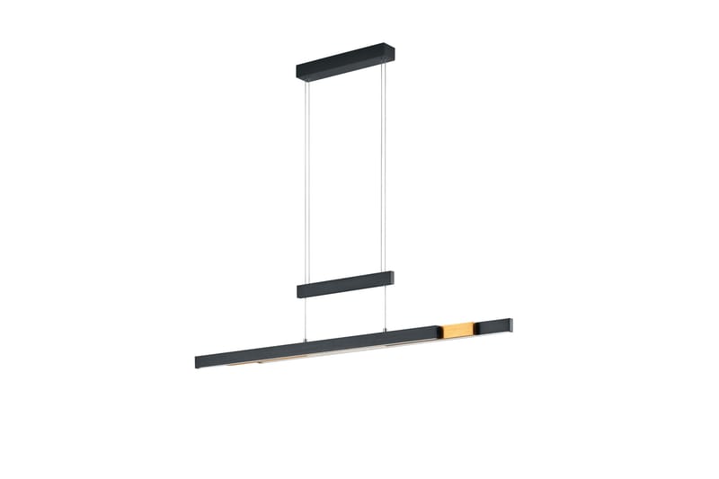 Trio Lighting Trajan LED loftlampe sort/mat messing - Belysning - Lamper & indendørsbelysning - Køkkenlampe - Loftlampe køkken