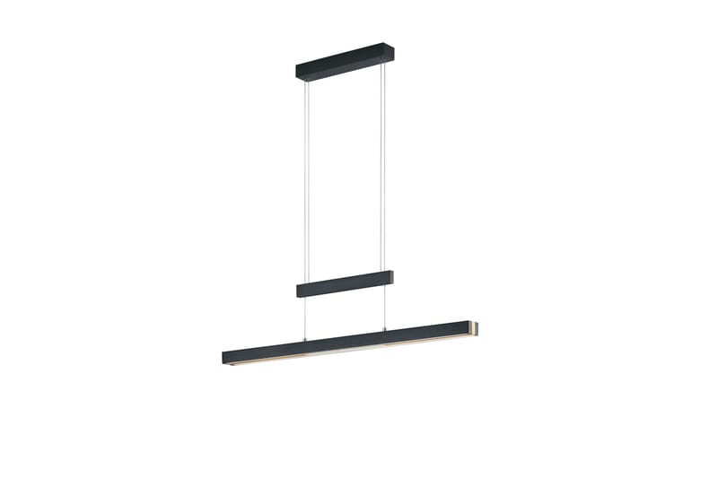 Trio Lighting Trajan LED loftlampe sort/mat messing - Belysning - Lamper & indendørsbelysning - Køkkenlampe - Loftlampe køkken
