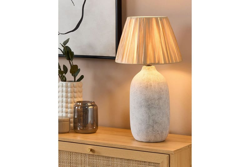 Kivlak Bordlampe 56 cm E27 - Grå/Natur - Belysning - Lamper & indendørsbelysning - Vindueslampe - Vindueslampe på fod