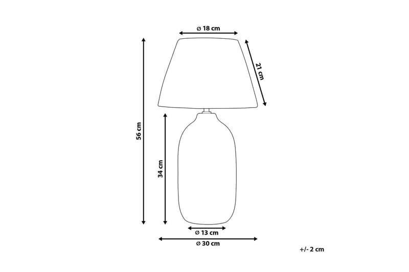 Kivlak Bordlampe 56 cm E27 - Grå/Natur - Belysning - Lamper & indendørsbelysning - Vindueslampe - Vindueslampe på fod