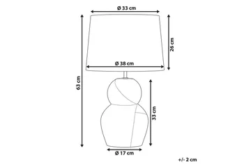 Korska Bordlampe 63 cm E27 - Sort/Hvid - Belysning - Lamper & indendørsbelysning - Bordlampe