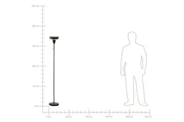 Krokve Gulvlampe 175 cm - Sort/Mørkebrun - Belysning - Lamper & indendørsbelysning - Soveværelse lampe