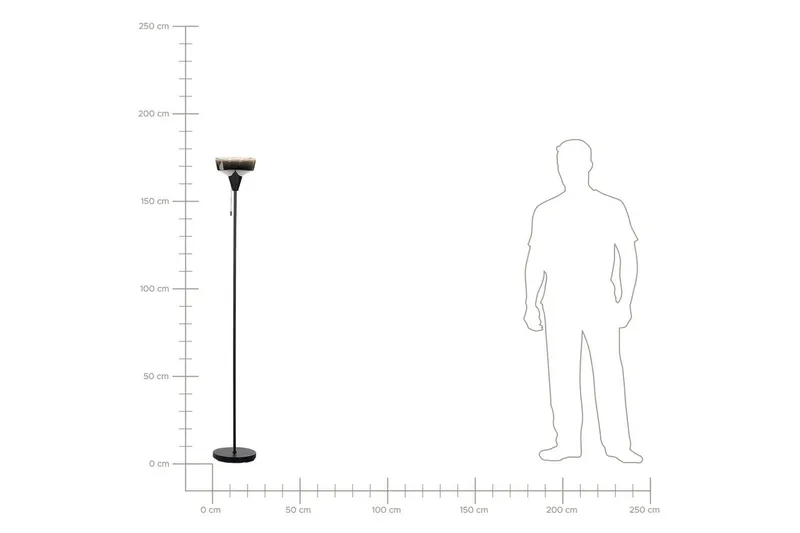 Krokve Gulvlampe 175 cm - Sort/Mørkebrun - Belysning - Lamper & indendørsbelysning - Soveværelse lampe