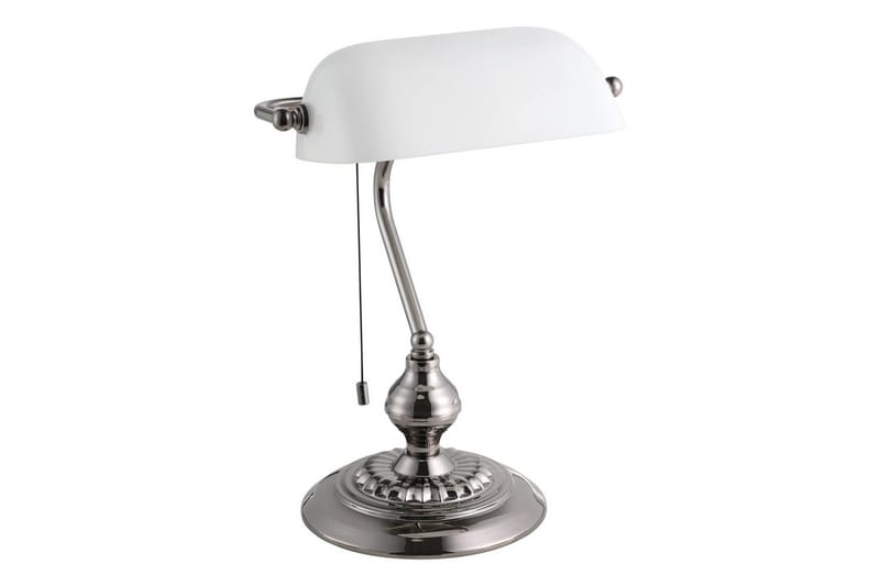 Bordlampe Eglo Banker Nikkel Hvid - Hvid - Belysning - Lamper & indendørsbelysning - Bordlampe - Skrivebordslampe