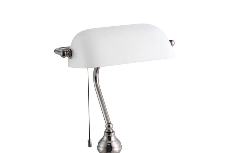 Bordlampe Eglo Banker Nikkel Hvid - Hvid - Belysning - Lamper & indendørsbelysning - Bordlampe - Skrivebordslampe