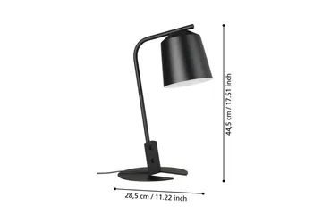 Bordlampe Eglo Oneda - Sort/Hvid - Belysning - Lamper & indendørsbelysning - Bordlampe - Skrivebordslampe