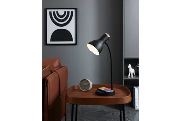 Bordlampe Eglo Veradal-Qi med Touch - Sort/Brun - Belysning - Lamper & indendørsbelysning - Bordlampe - Skrivebordslampe