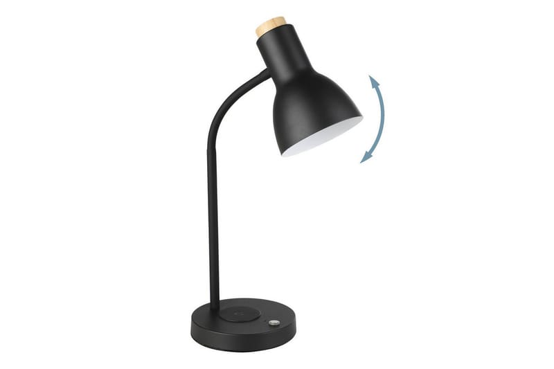 Bordlampe Eglo Veradal-Qi med Touch - Sort/Brun - Belysning - Lamper & indendørsbelysning - Bordlampe - Skrivebordslampe