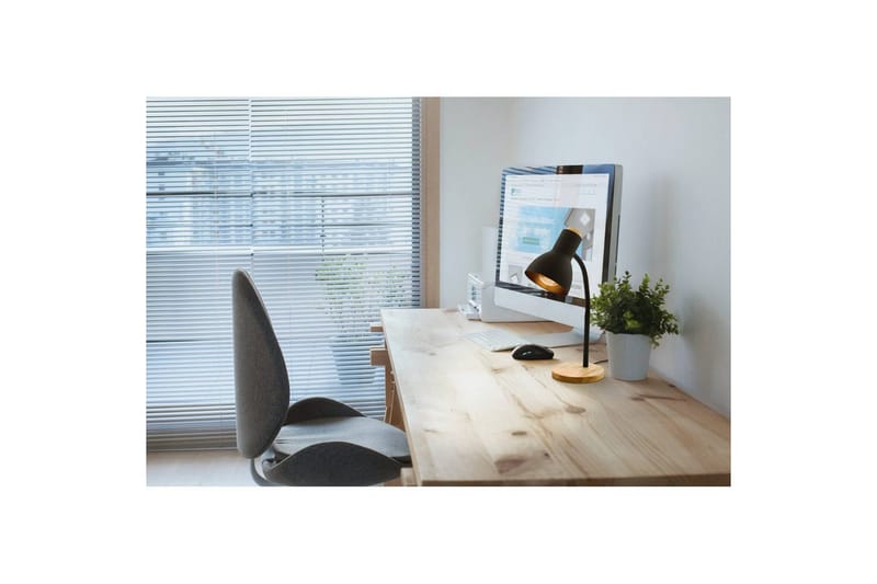 Bordlampe Eglo Veradal Sort, Brun - Sort/Brun - Belysning - Lamper & indendørsbelysning - Bordlampe - Skrivebordslampe
