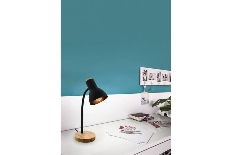 Bordlampe Eglo Veradal Sort, Brun - Sort/Brun - Belysning - Lamper & indendørsbelysning - Bordlampe - Skrivebordslampe