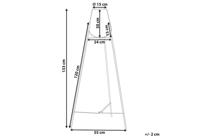 Lampione Gulvlampe 133 cm - Flerfarvet - Belysning - Lamper & indendørsbelysning - Soveværelse lampe