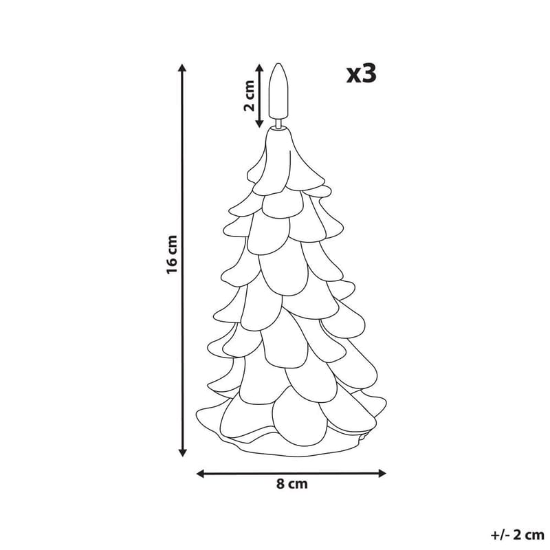 LED-lys Veloura Sæt med 3 - Boligtilbehør - Julepynt & højtidsdekorationer - Juelpynt og juledekoration - Julelys