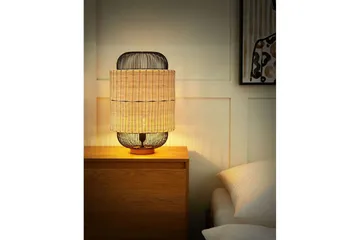 Leftyr Bordlampe 55 cm E27 - Sort/Natur - Belysning - Lamper & indendørsbelysning - Bordlampe