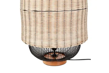 Leftyr Bordlampe 55 cm E27 - Sort/Natur - Belysning - Lamper & indendørsbelysning - Bordlampe