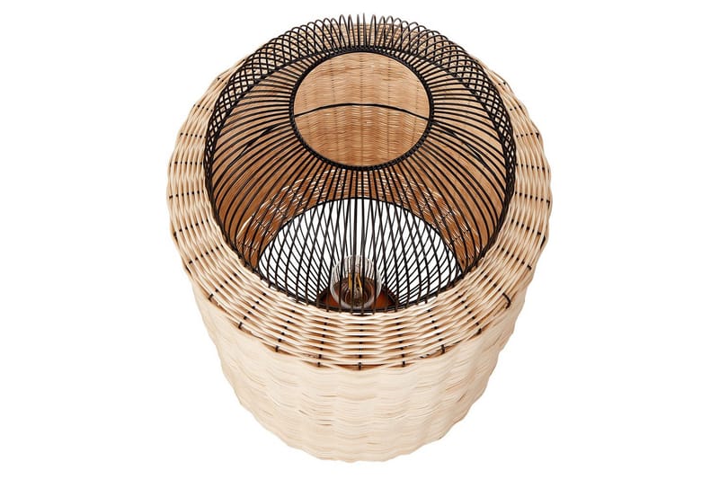 Leftyr Bordlampe 55 cm E27 - Sort/Natur - Belysning - Lamper & indendørsbelysning - Vindueslampe - Vindueslampe på fod
