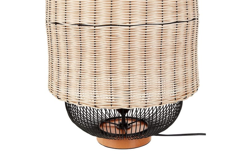 Leftyr Bordlampe 55 cm E27 - Sort/Natur - Belysning - Lamper & indendørsbelysning - Vindueslampe - Vindueslampe på fod