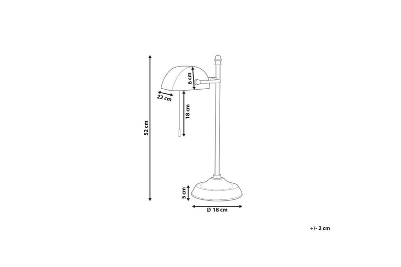 Limaki Bordlampe 52 cm E27 - Sort/Guld - Belysning - Lamper & indendørsbelysning - Vindueslampe - Vindueslampe på fod
