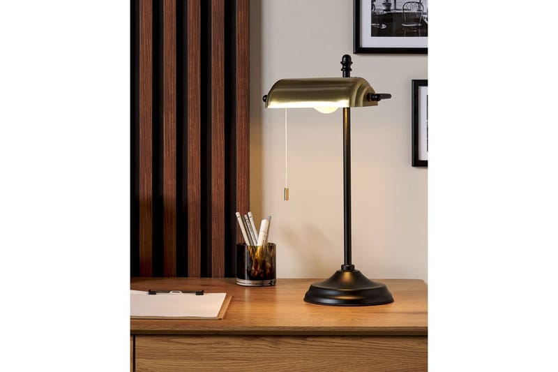 Limaki Bordlampe 52 cm E27 - Sort/Guld - Belysning - Lamper & indendørsbelysning - Vindueslampe - Vindueslampe på fod