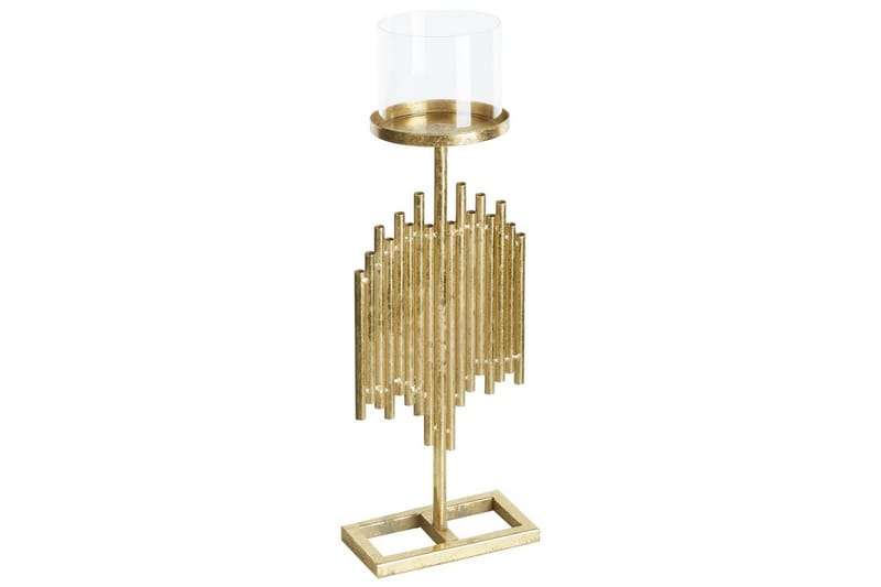 Ljusstake Beliani Nias 18x13x53 cm GOLD - Boligtilbehør - Lys & dufte - Lysestager & lanterner - Kandelaber & lysestage bord