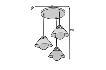 Almitara Loftlampe Rund - Sort - Belysning - Lamper & indendørsbelysning - Loftlampe - Pendellamper & hængelamper