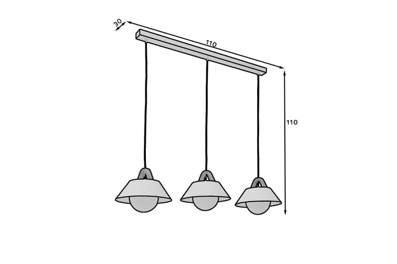 Almitara Loftlampe Rund - Sort - Belysning - Lamper & indendørsbelysning - Loftlampe - Pendellamper & hængelamper