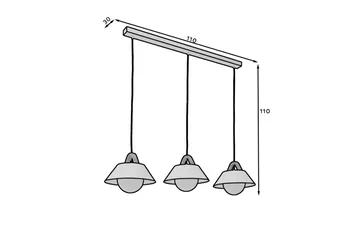 Almitara Loftlampe Rund - Sort - Belysning - Lamper & indendørsbelysning - Loftlampe - Pendellamper & hængelamper