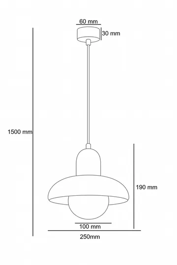 Beylin pendellampe - Sort Eg Hvid - Belysning - Lamper & indendørsbelysning - Loftlampe - Lysekroner