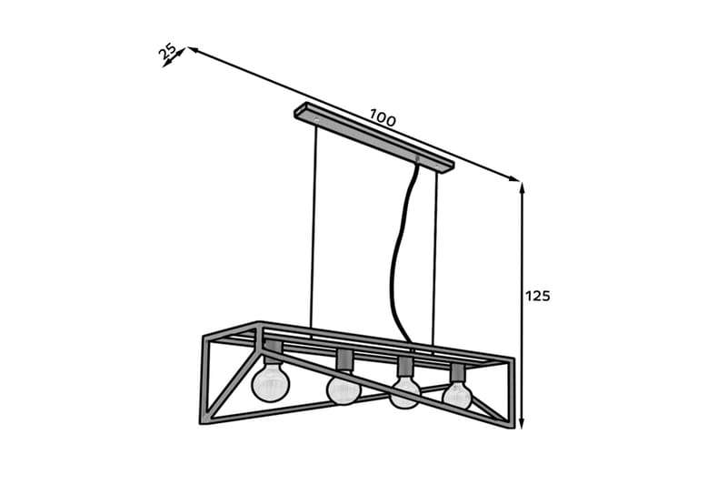 Eluvies Pendellampe Rund - Sort - Belysning - Lamper & indendørsbelysning - Loftlampe - Pendellamper & hængelamper