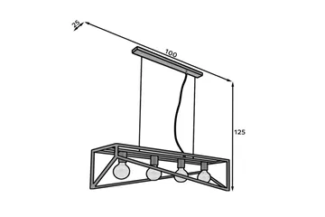 Eluvies Pendellampe Rund - Sort - Belysning - Lamper & indendørsbelysning - Loftlampe - Pendellamper & hængelamper