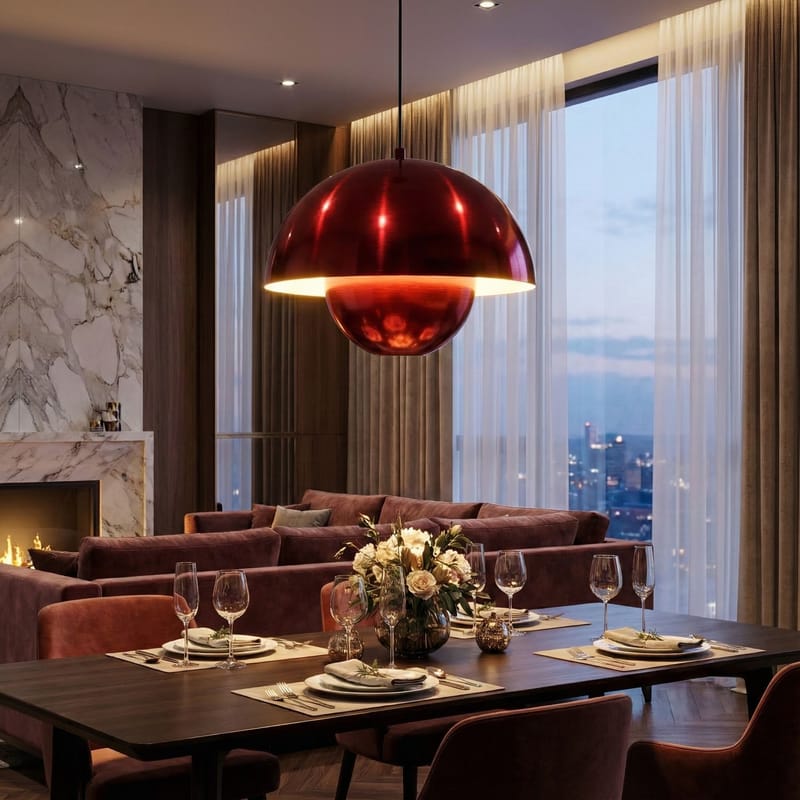 Eylul pendellampe - Rød - Belysning - Lamper & indendørsbelysning - Loftlampe - Lysekroner