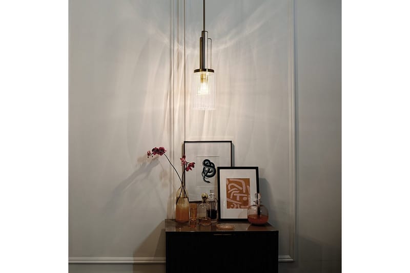 H�ængelampe Kichler Kimrose Børstet Naturlig Messing - Børstet Naturlig Messing - Belysning - Lamper & indendørsbelysning - Loftlampe - Pendellamper & hængelamper
