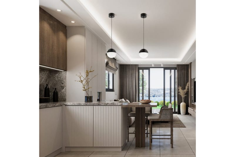 Hængelampe Kichler Moonlit Mat Sort - Mat Sort - Belysning - Lamper & indendørsbelysning - Loftlampe - Pendellamper & hængelamper