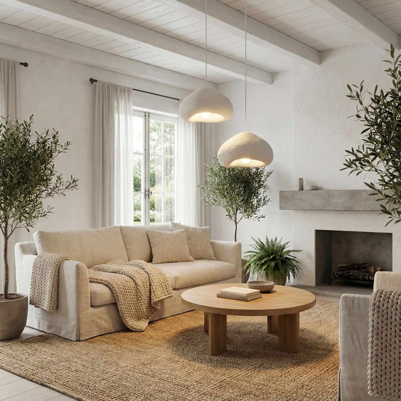 Kaolins pendellampe - Hvid - Belysning - Lamper & indendørsbelysning - Loftlampe - Lysekroner