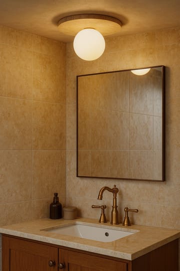 Kummer loftlampe - Beige og Hvid - Belysning - Lamper & indendørsbelysning - Loftlampe - Lysekroner