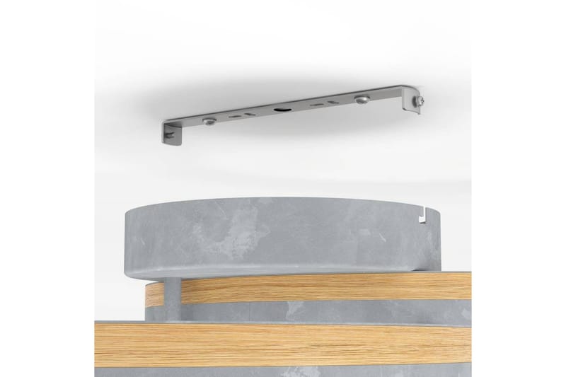 Loftbelysning Eglo Cadinaro Grå/Træ Rund - Belysning - Lamper & indendørsbelysning - Loftlampe - Pendellamper & hængelamper