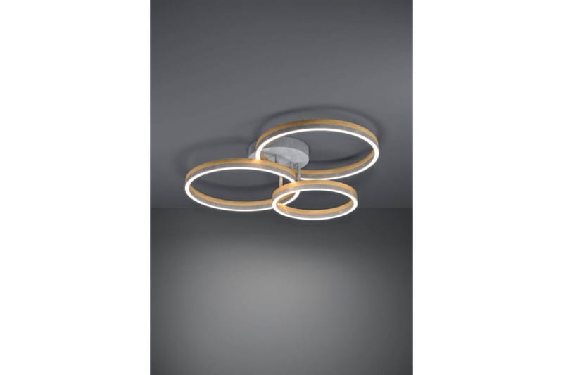 Loftbelysning Eglo Cadinaro Grå/Træ Rund - Belysning - Lamper & indendørsbelysning - Loftlampe - Pendellamper & hængelamper