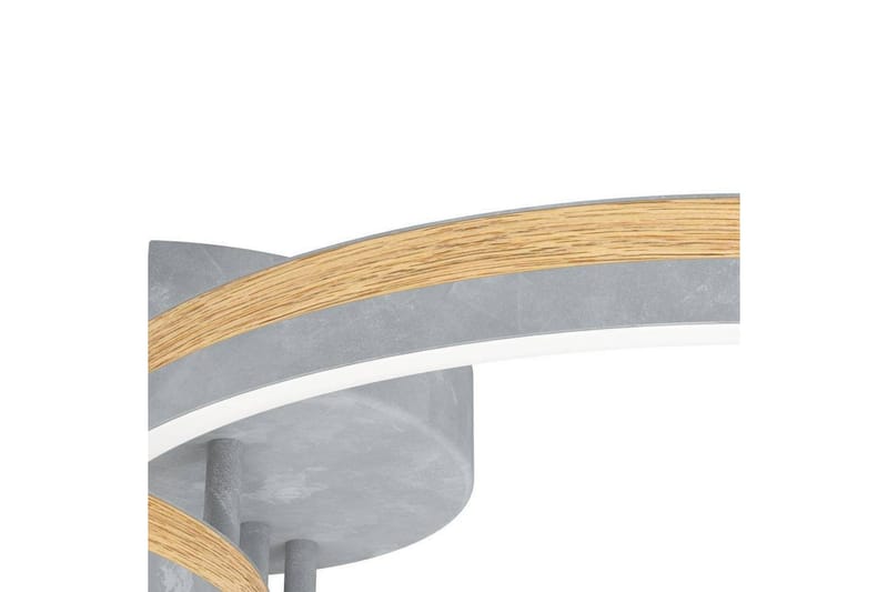 Loftbelysning Eglo Cadinaro Grå/Træ Rund - Belysning - Lamper & indendørsbelysning - Loftlampe - Pendellamper & hængelamper