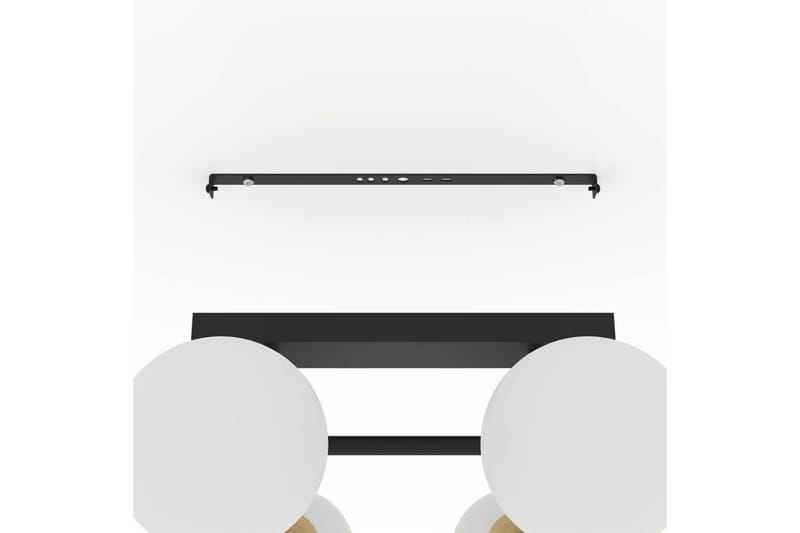 Loftbelysning Eglo Paz Opalhvid/Sort Messing med 6 Lamper - Belysning - Lamper & indendørsbelysning - Loftlampe - Pendellamper & hængelamper